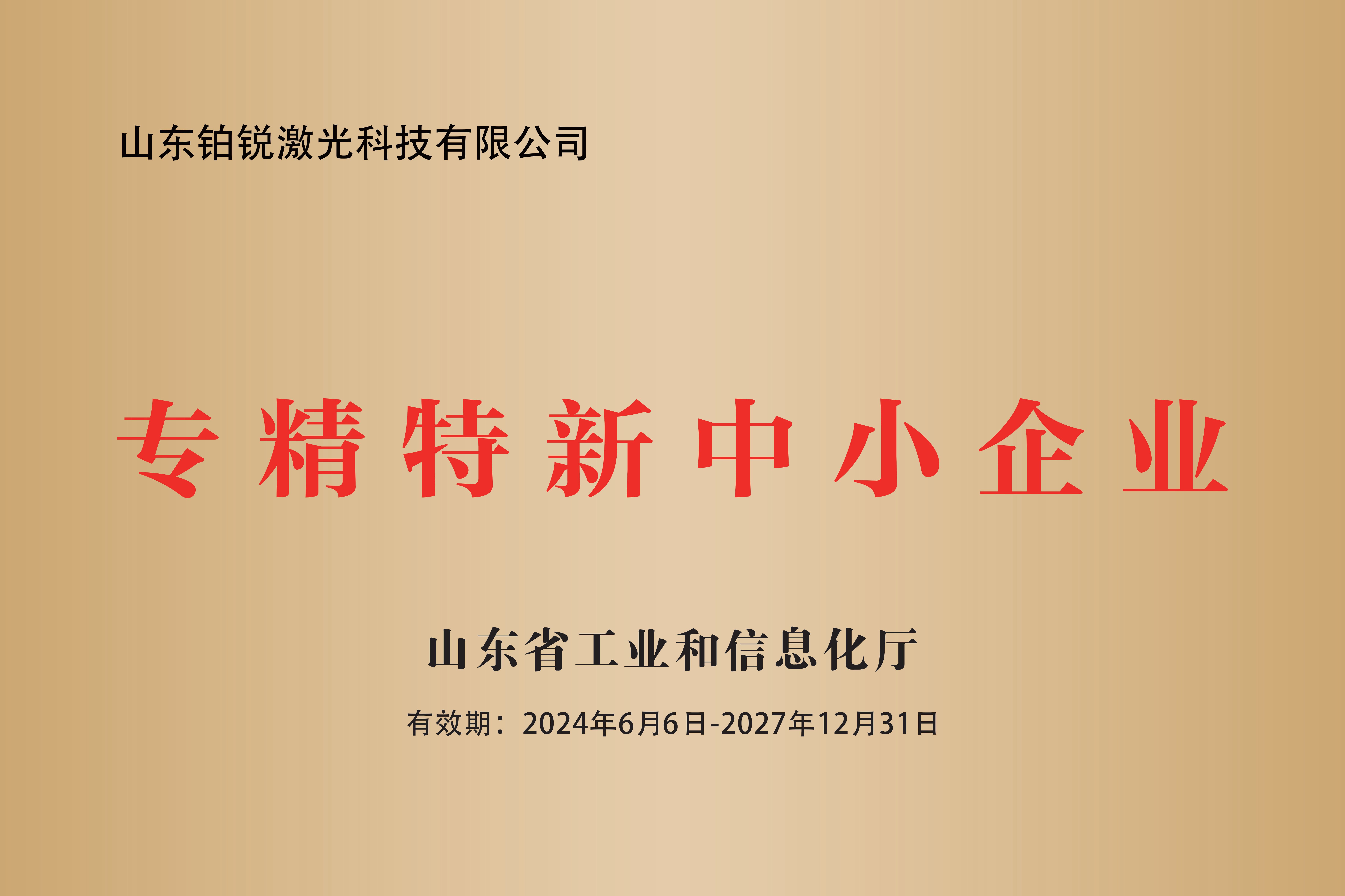 喜报！祝贺香蕉视频荣获省级“专精特新”企业称号